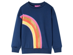 Sweatshirt Para Criança Azul-marinho 116