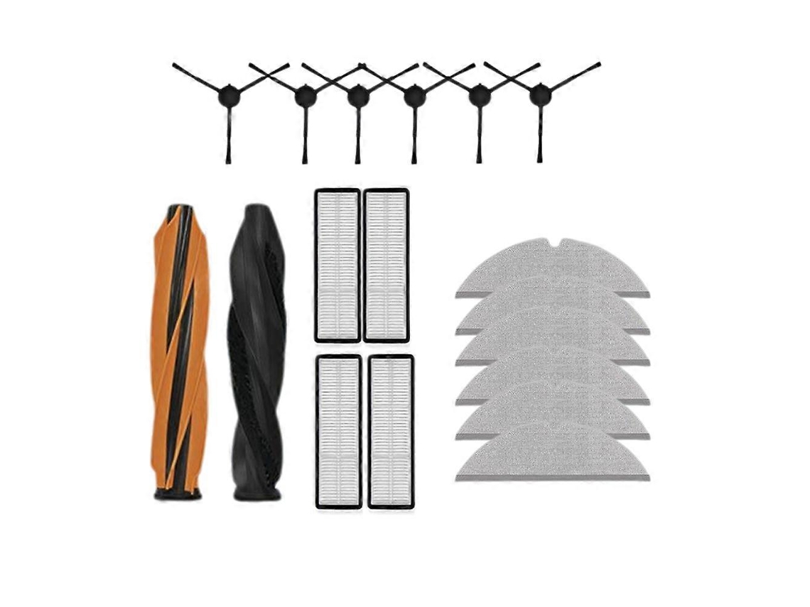 Kit de Acessórios Reposição para o Aspirador Robô Dreame D20 Pro/d20 Plus: Escovas Laterais Principais, Filtro e Pano de Limpeza BRILVIBERA