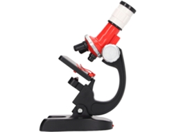 Microscópio Infantil 1200x, Brinquedo Educativo Stem Com Luz Led E Kit
