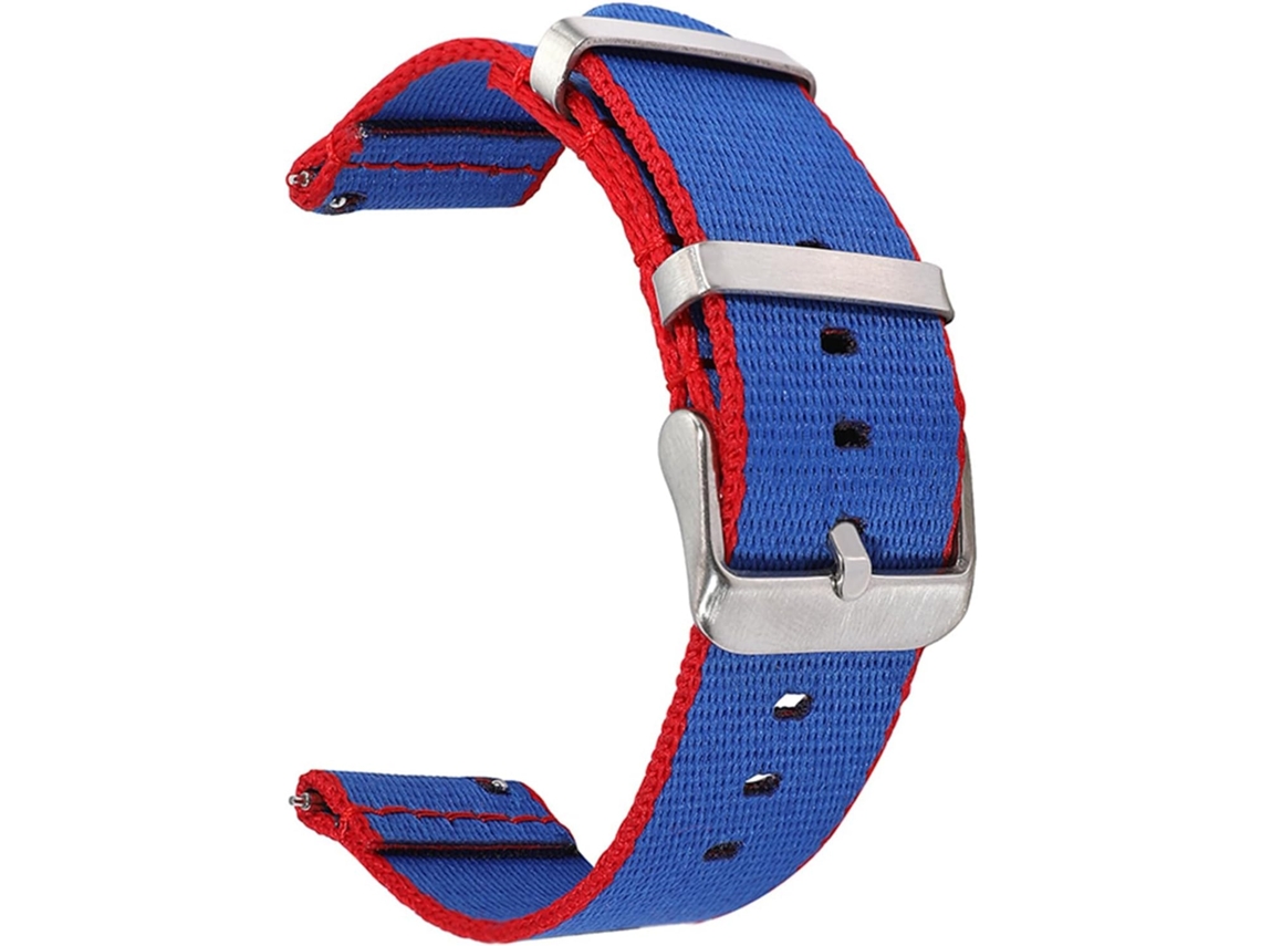 Pulseira de nylon de 22 mm com fivela de aço inoxidável resistente e leve S/MARCA