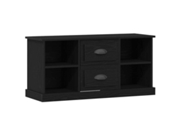 Gabinete para Tv com Gaveta em Carvalho Preto MAISON EXCLUSIVE 99,5x35,5x48 cm