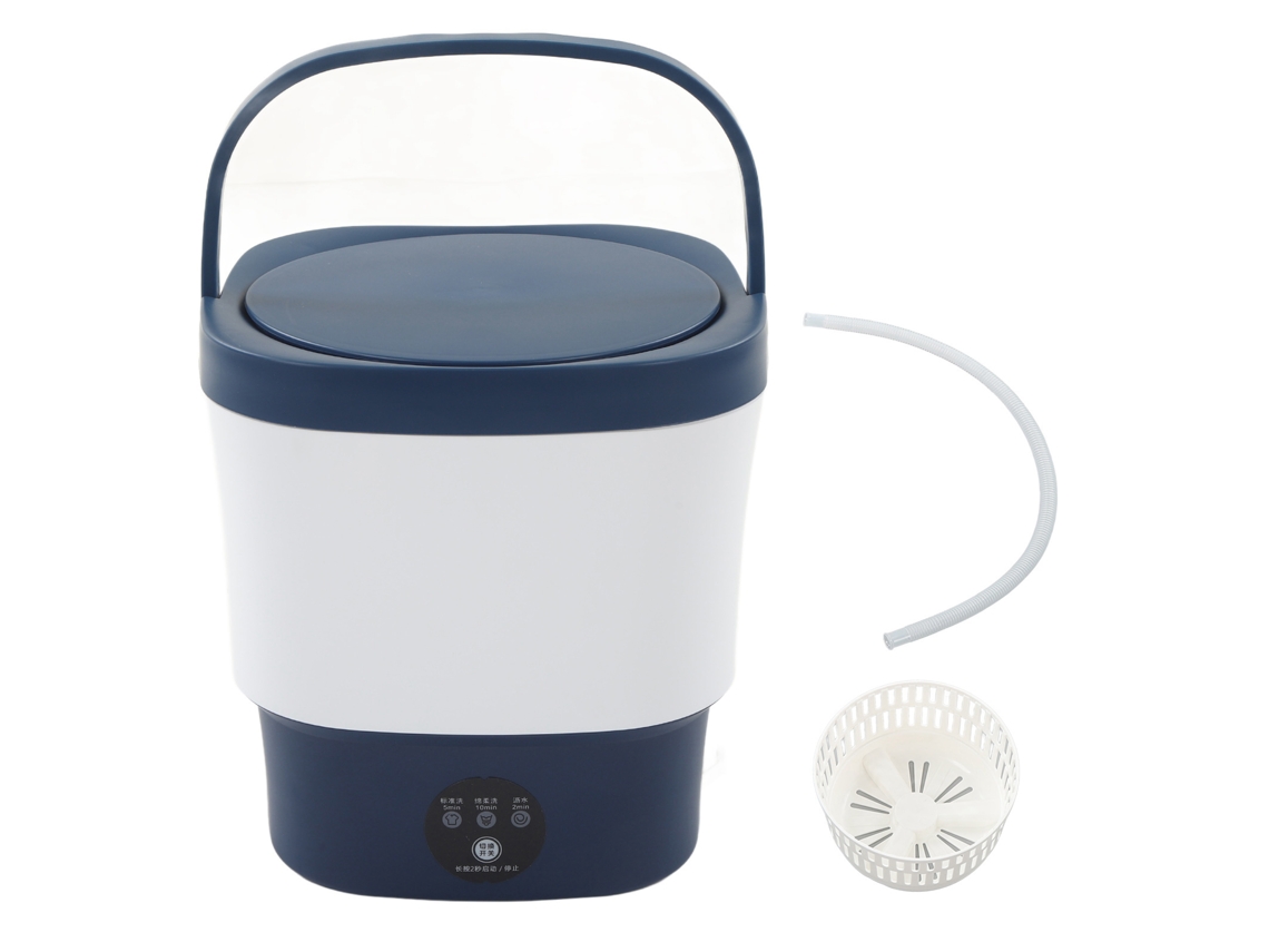 Máquina De Lavar Compacta Laxiscreed Com 9l E Iluminação Azul Para Espaços Pequenos