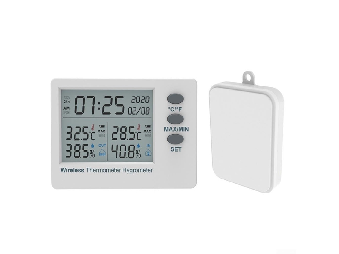 Termômetro Digital Sem Fio Para Geladeira Com Ampla Faixa De Temperatura 40°c A 60°c E Tela Lcd Nítida Uso Doméstico, Na