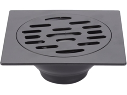 Ralo de Piso AQUAFORGE em Aço Inoxidável 304, 110x110mm, com tampa