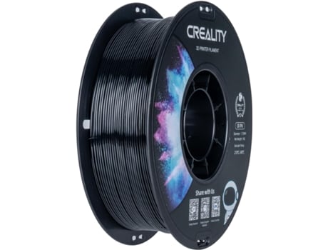 Creality Cr Tpu Filament 1,75 Mm Preto, Carretel De 1kg De Filamento Tpu De Alta Resiliência, Material Adesivo Elástico Macio, Filamento Tpu Para Impr