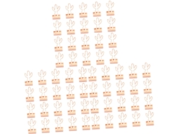 Conjunto de 60 clipes de metal para mesa e decoração, alfinetes para documentos e artigos de papelaria, Ideais