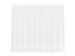 Conjunto 1 Cortina De Renda Vidaxl Branco Poliéster (180 X 300 Cm)