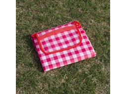 Manta De Piquenique Dobrável E Grossa, Tapete Portátil De Tecido Não Tecido Para Camping, Parque E Viagens, 2 X 3 M, Vermelha