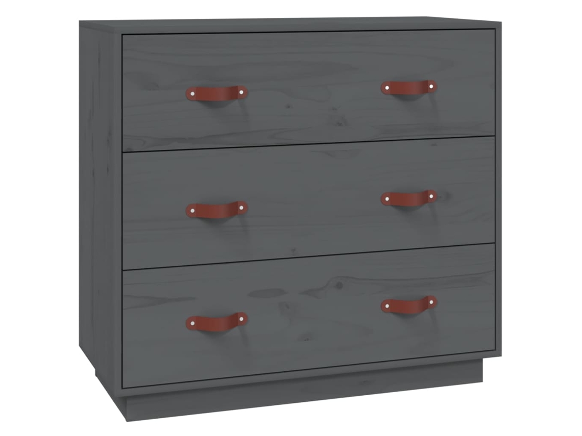 Mesa Consola Madeira de Pinho Maciça Cinza MAISON EXCLUSIVE (80x40x75 cm)