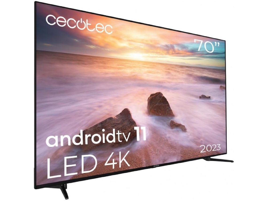 Tv Led De 70 Com Resolução 4k Uhd, Sistema Operativo Android Tv 11, Chromecast, Hdr10, Google Voice Assistant, Classe E. Cecotec