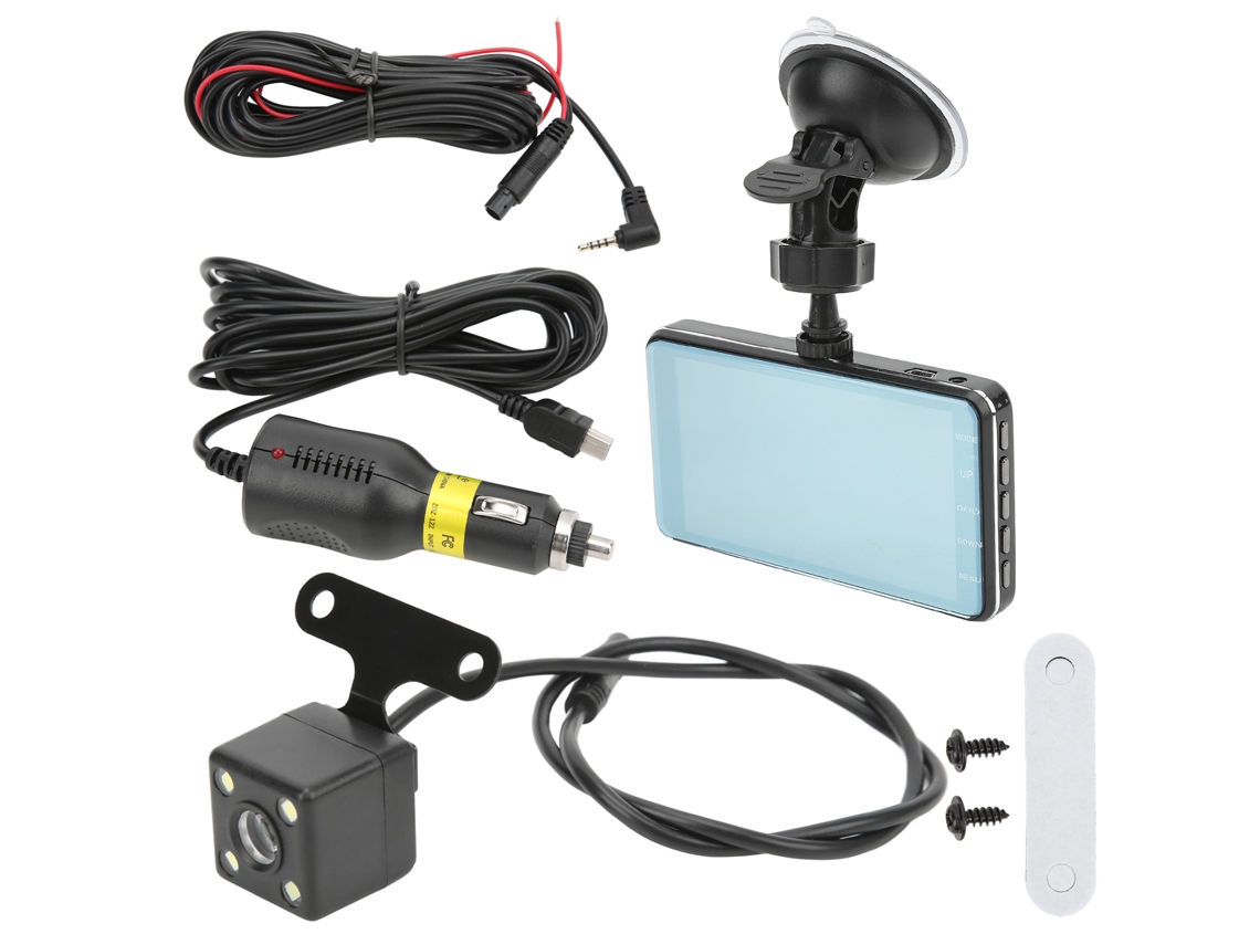 Grabador De Condução Para Carro Dvr Dash Cam De Lente Dupla Frontal E Traseira Hd