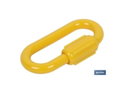 Eslabon union cadena plástico 8mm amarillo