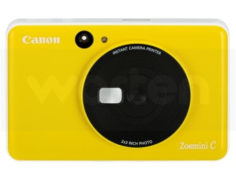 Máquina Fotográfica Instantânea CANON Zoemini C (Amarelo - Li-Po 700 mAh - 51 x 76 mm)