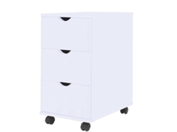 Vidaxl Unidade De Gavetas 33x45x60 Cm Branco