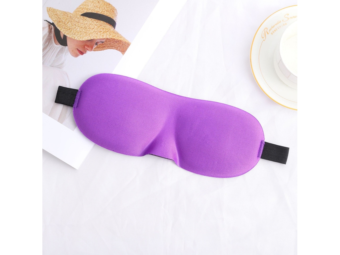 Máscara De Dormir Leve E Confortável Com Contorno 3d E Correia Ajustável, Ideal Para Viagens E Sestas, Bloqueando A Luz. Roxo Hexinyigjly