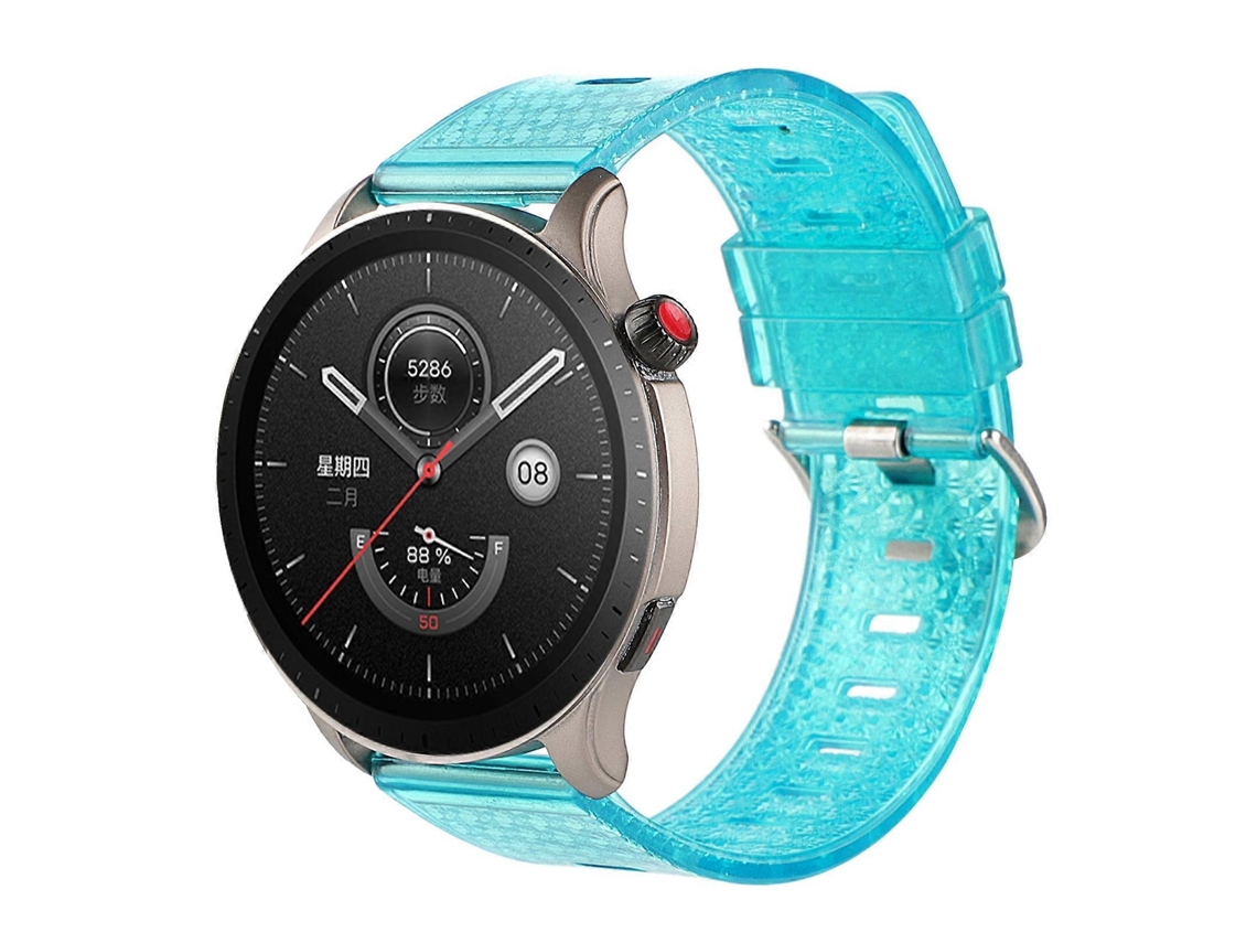 Pulseira De Tpu Transparente Brilhante Com Diamantes Para For Honor Magic Watch2, 46 Mm X 22 Mm.