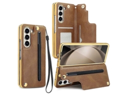 Vietao Capa Flip Dobrável Com Suporte Integrado Em Pu Para Samsung Galaxy Z Fold7