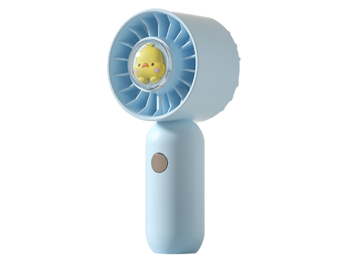 Ventilador Portátil de Resfriamento Usb Recarregável com 3 Velocidades Silencioso Forma de Pato