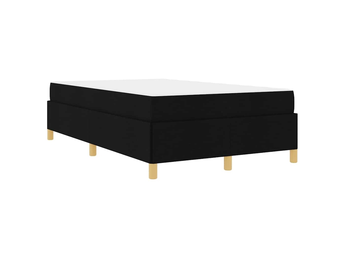 Conjunto 1 Estrutura Da Cama Vidaxl Preto Tecido (120 X 200 Cm)