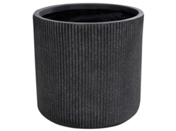 Vaso Beliani Oreoi De Fibra De Argila Cinzento Grafite 37x37x37