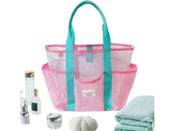 Bolsa De Praia Em Malha Respirável | Bolsa Grande Reutilizável Em Malha Para Férias, Viagens, Esport Gokoco
