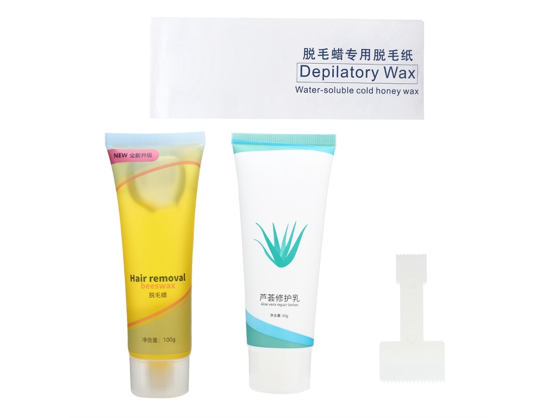 2026 kit de Depilación Corporal: Crema Depilatoria 100g Y Loción Reparadora de Aloe 60g