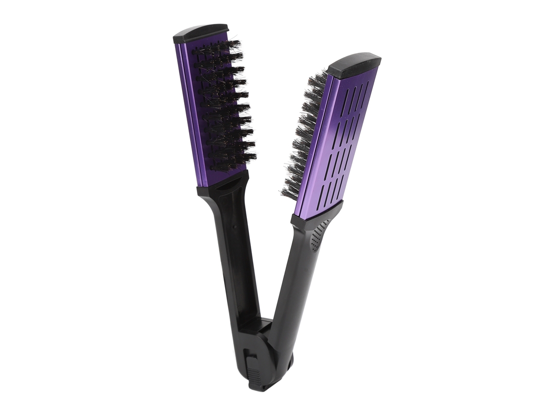 Pincel Plano De Sujeción De Doble Lado Con Cerdas Artificiales Para Alisar El Pelo Y Desenredar