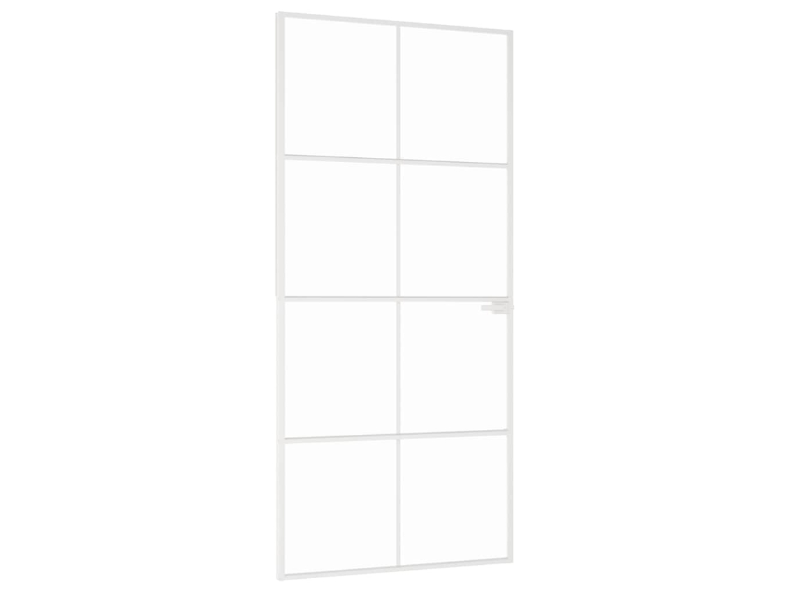 Conjunto 1 Porta De Interior Vidaxl Branco Vidro (93 X 201.5 Cm)