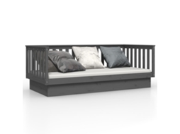 Sofá cama 80x200 Cm Madeira de Pinho Maciça Cinzento MAISON EXCLUSIVE
