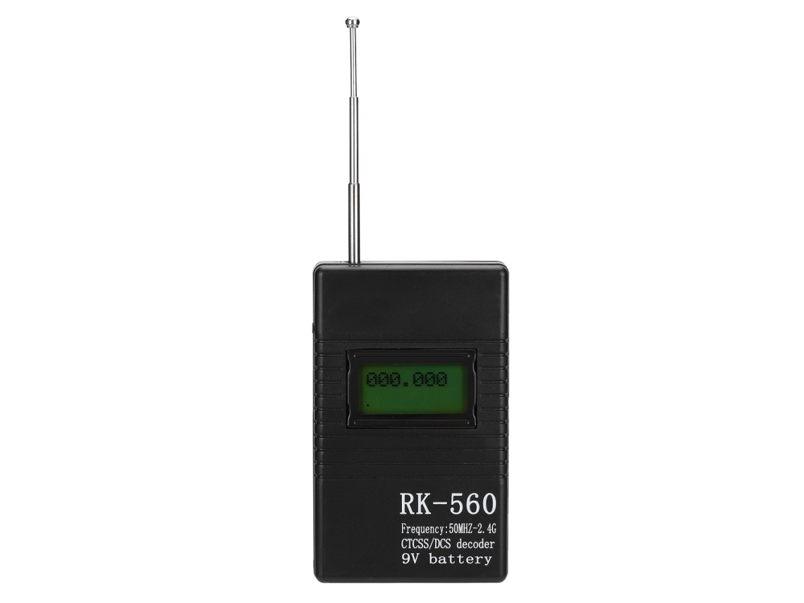 Aetheria contador de Frequência Portátil Rk560 50mhz 2.4ghz Medidor de Radio com Antena Bateria 9v
