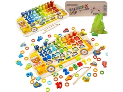 Wooden Puzzle Sorter 6In1 KRUZZEL 22636