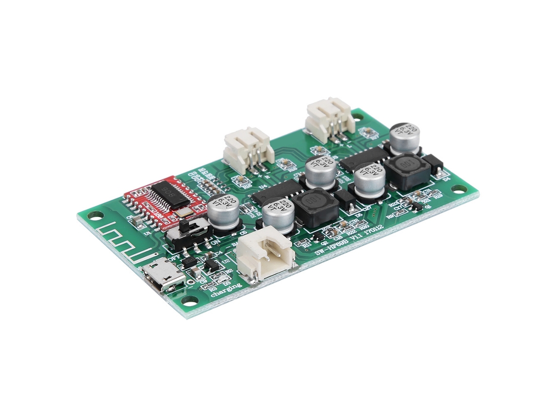 Laxiscreed Amplificador De Áudio Estéreo Bluetooth Dual Canal, Alimentação Usb/bateria