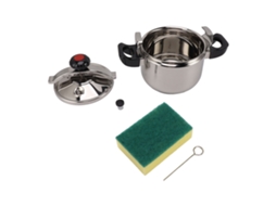 Laxiscreed Panela De Pressão Em Aço Inox 7l Para Indução E Chama, Segura E Durável