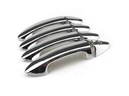 Car Exterior Door Handle Cover Sticker For Fiesta 2009 2012 Accessories Silver