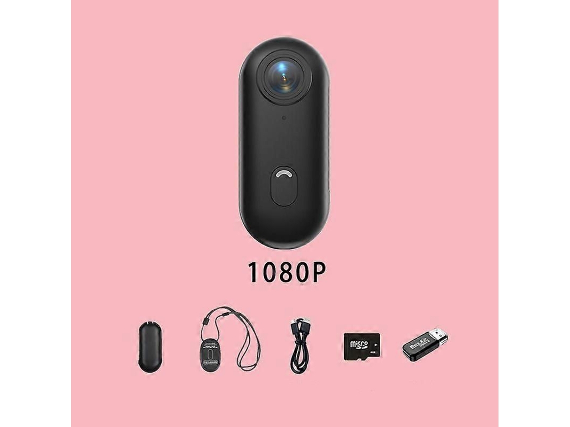 Mini Câmera Corporal 128gb Fhd 1080p, Câmera de Ação Vestível, Tamanho do Polegar Han TAISHENGDA