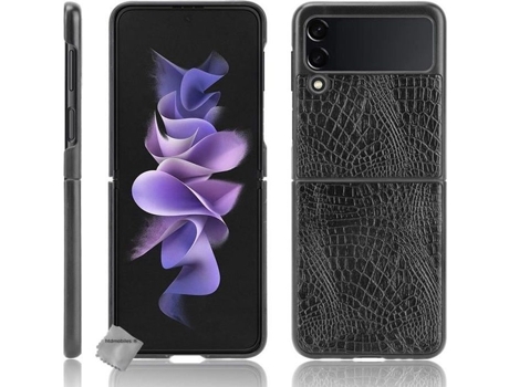 Capa Dura Crocodilo Para Samsung Htdmobiles Pele Sintética Preto