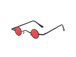2026 gafas de Sol Redondas Mini Retro com Marco Pequeno e Lentes Hd Melhoradas