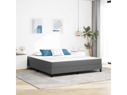 Vidaxl Colchão de Cama com Colchão Cinzento claro 180 X 200 Cm Tecido