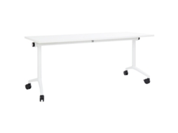 Secretária Dobrável Cavi 180 Cm 60 Cm Com Rodas Branco