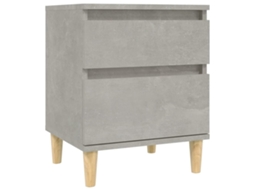 Maison Exclusive - Mesa De Cabeceira 40x35x50 Cm Cinza Cimento