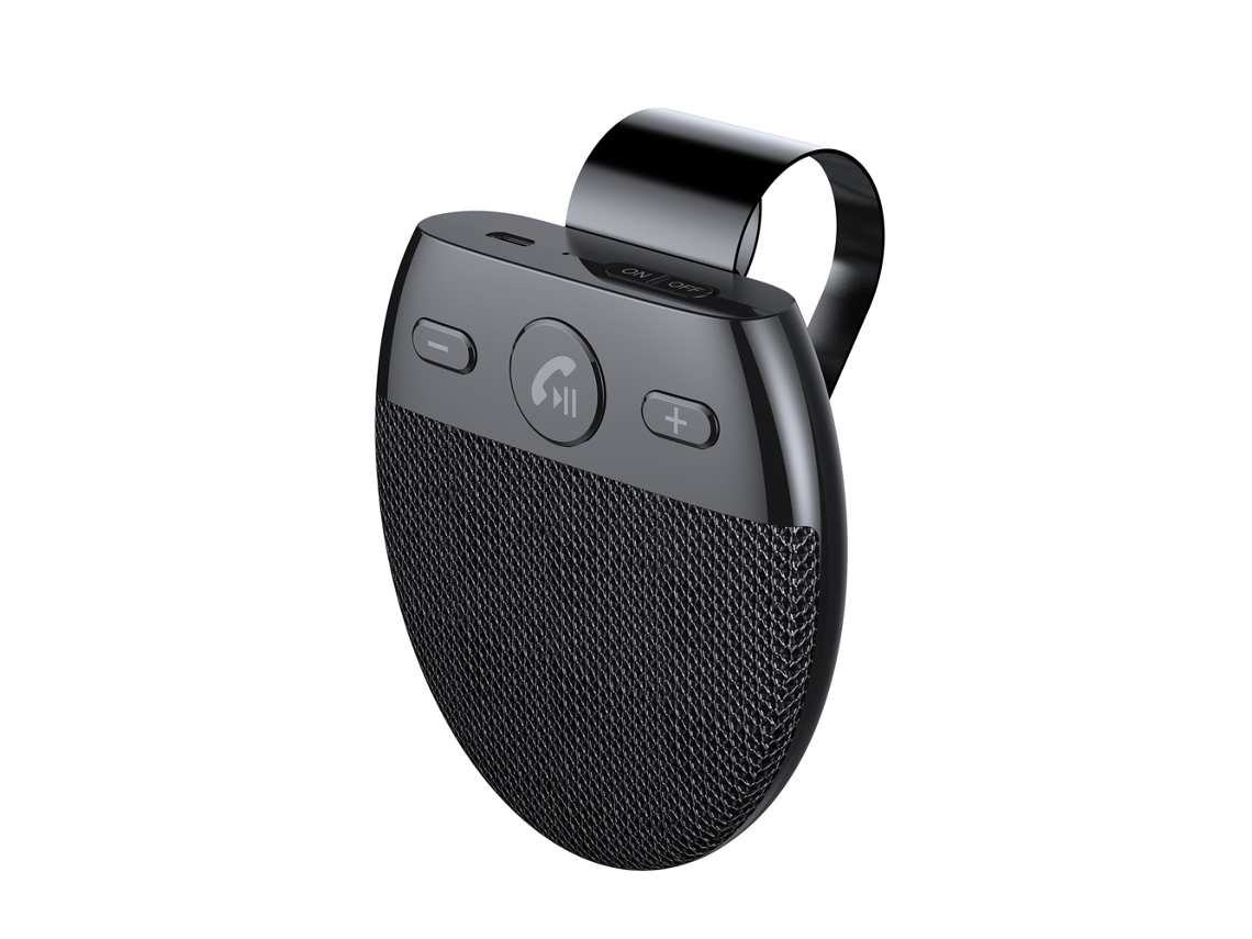 Speaker Auto Bt Handsfree Visor Clip Type-c Carregamento Assistente De Voz