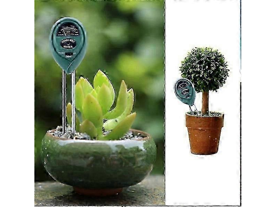 Medidor De Umidade Do Solo E Ph Com Três Funções Verde Aquaforge