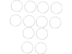 12 Películas Protetoras De Vidro Temperado Para Smartwatch.