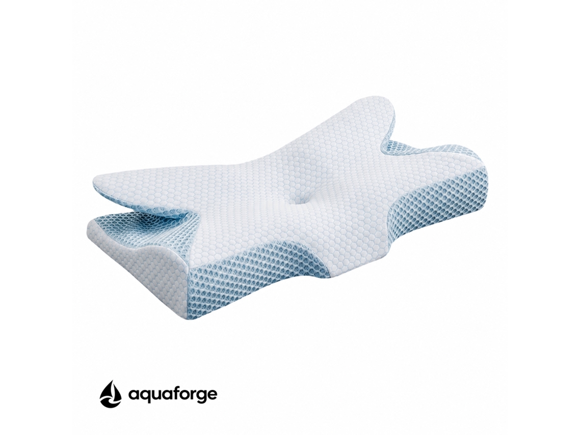 Almofada Cervical Ergonómica Espuma Com Gel 64 X 35 X 12 Cm