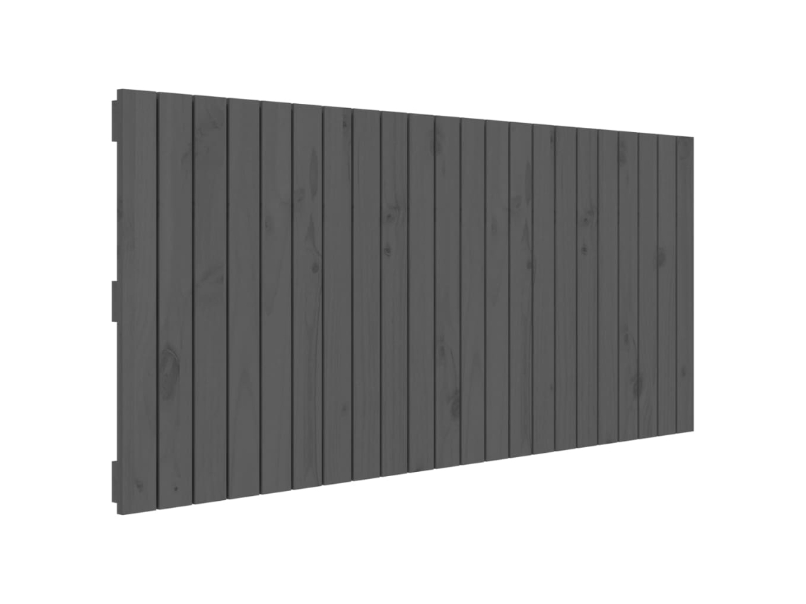Cabeceira de Parede em Madeira de Pinho Maciça Cinza MAISON EXCLUSIVE (140x60x3 cm)