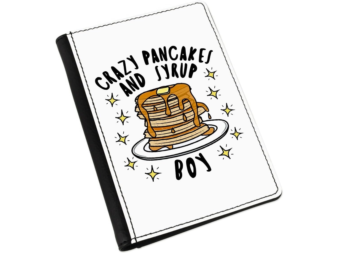 Porta Passaporte Gift Base Crazy Pancakes And Syrup Boy Stars