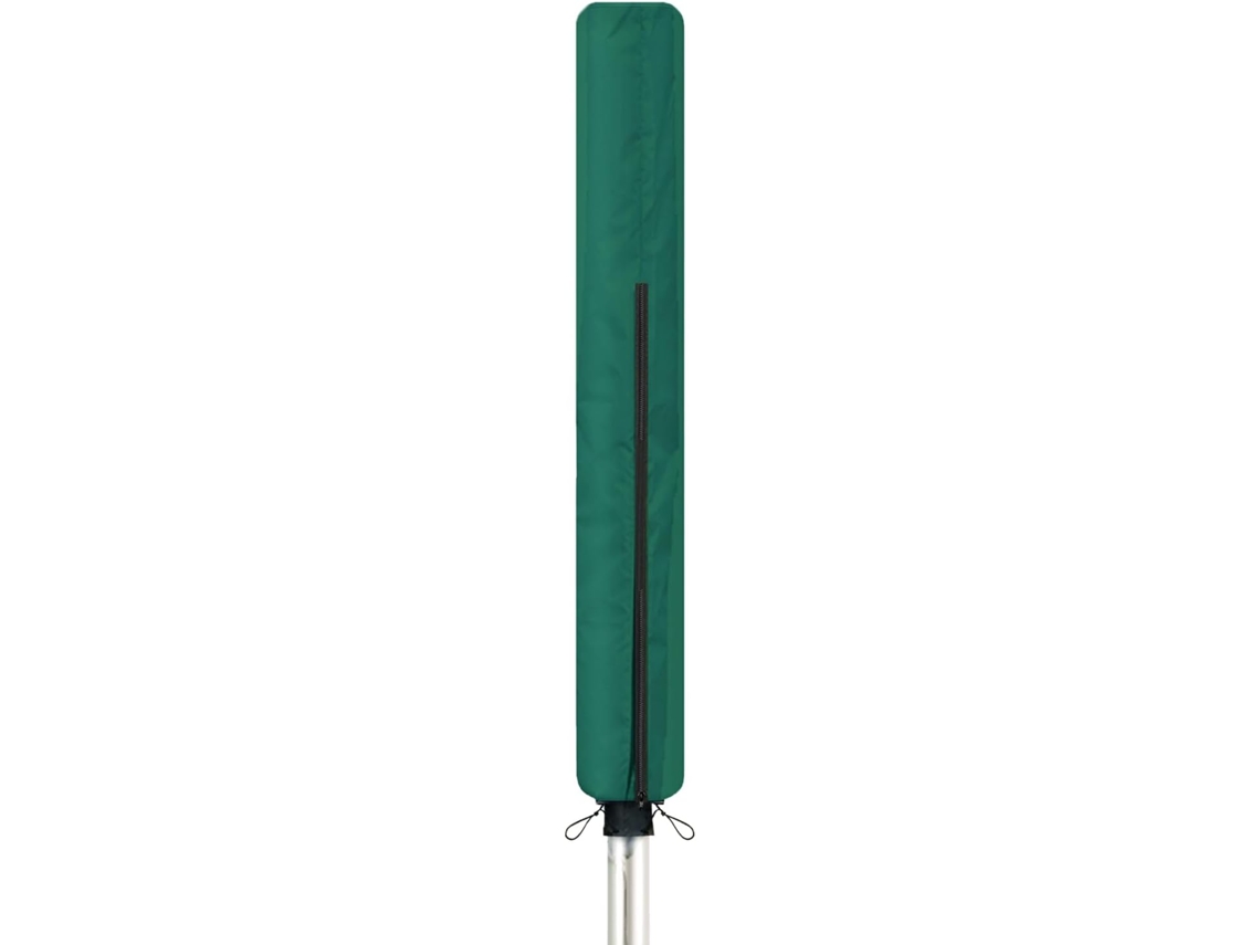 Capa Impermeável Com Fecho Para Linha De Secagem, 165x15cm, Resistente, Anti Tempo, Verde . Igvtrade (para Jardim)