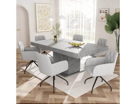 Conjunto De 2 Poltronas De Lazer, Almofadas Brancas, Pernas Marrons E Suporte Lombar Kashemano