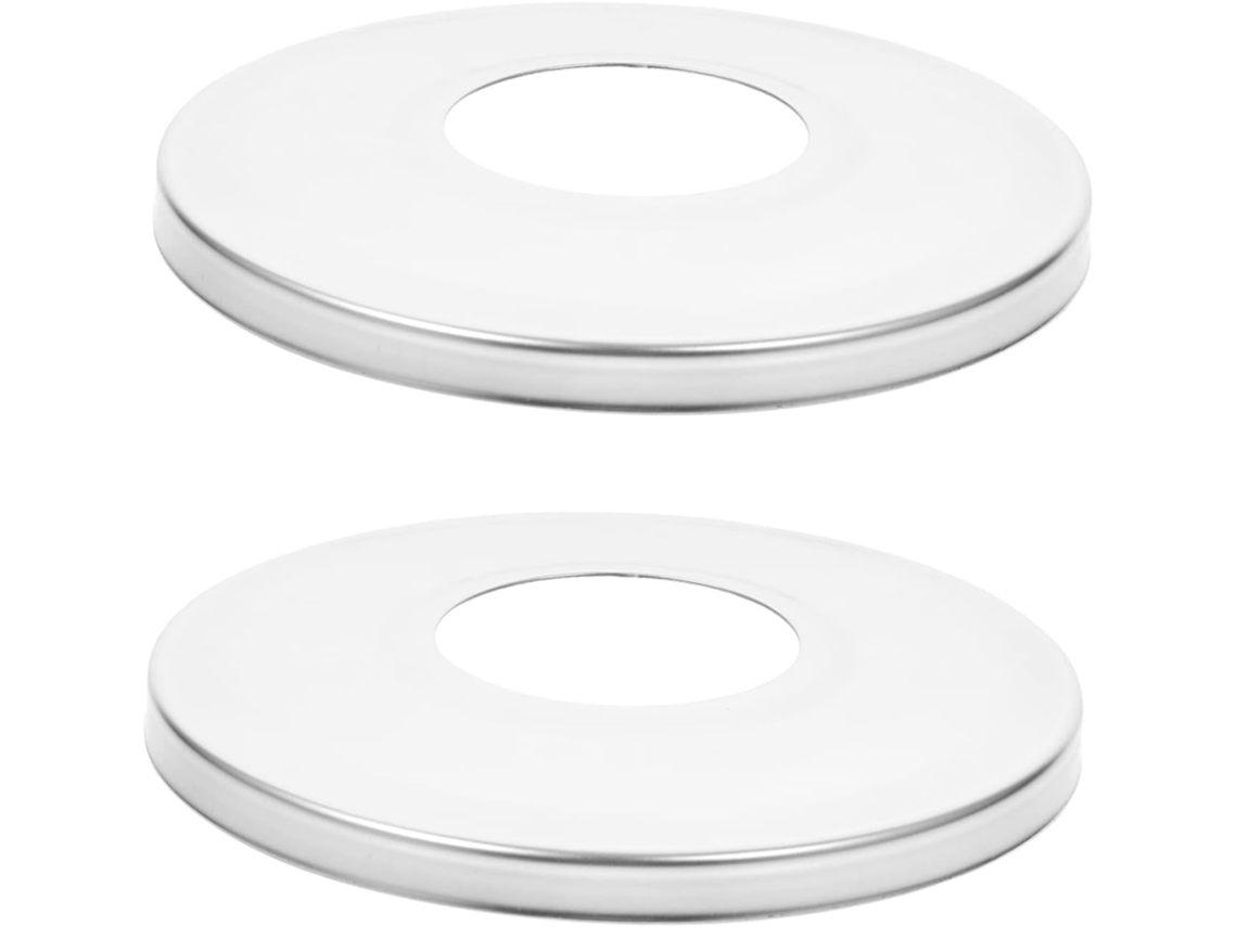 Placas para Escada de Piscina em Aço Inoxidável Prateado, 2 Peças, com Revestimento Protetor Antiferrugem. SFUSHOS