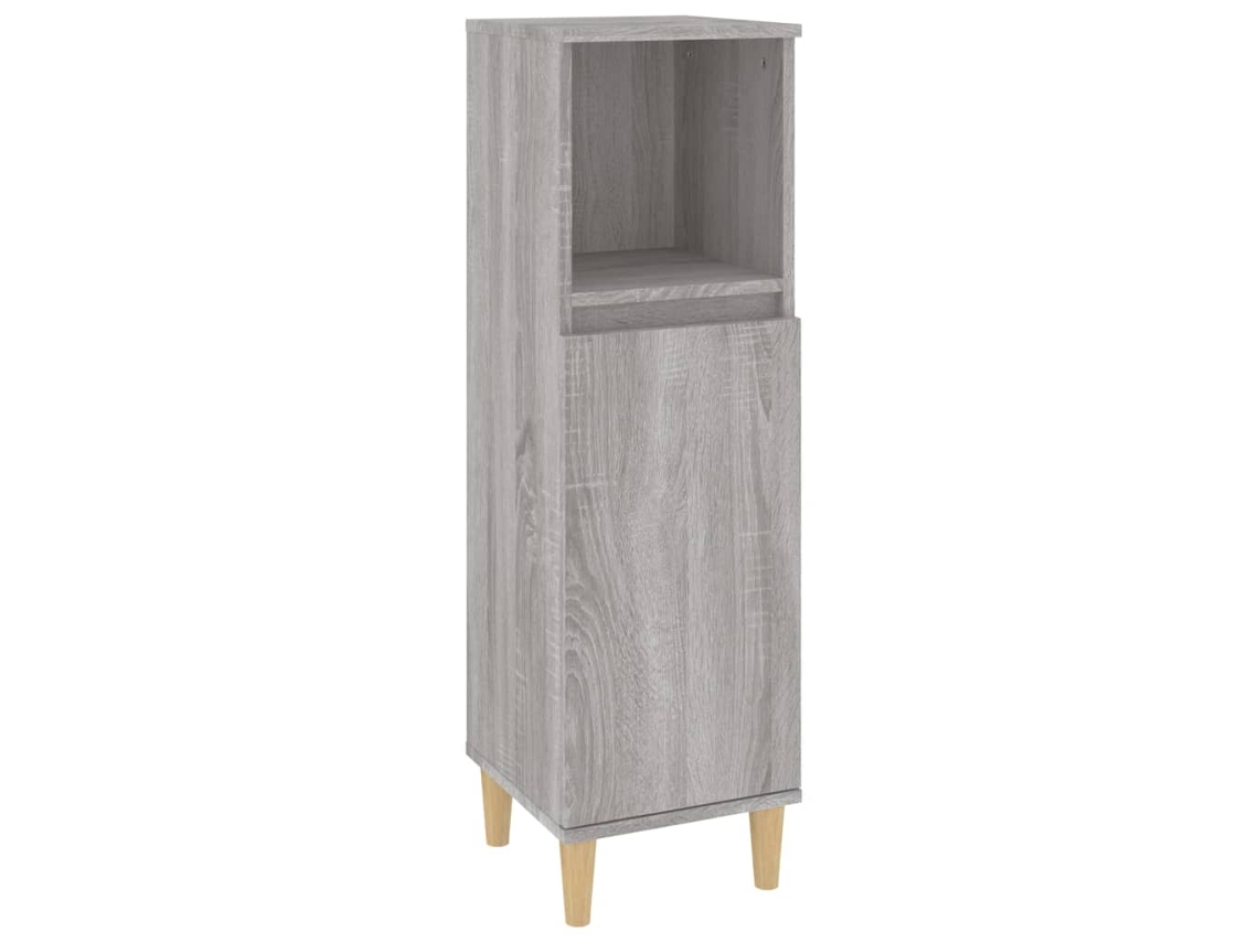 Bathroom Cabinet, Bathroom Cabinets Vidaxl Cinzeto Madeira Processada (n/a)